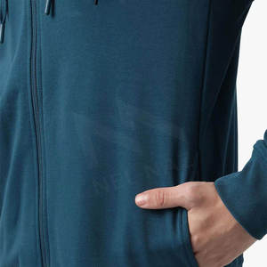 WholesaleZip up Hoodies for <b>Mens</b> Plus Size Boxy Fit Drop Shoulder <b>Hoodie</b> With Zipper <b>Thick</b> Oversized Full Zip up Hoodies - Product Image 5