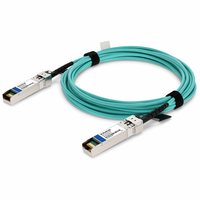 Kabel Optik Aktif 10G AOC, Kabel Serat Optik Kecepatan Tinggi, Perakitan Kabel Transmisi Jaringan SFP untuk Koneksi Pusat Data
