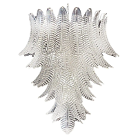 Grand Lustre Italien de Murano Soufflé Art Lustre en Verre Luminaires pour Foyer Escalier Couloir Salle de Bain