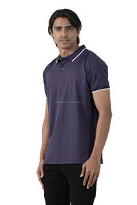 100% tela de punto de algodón estampado personalizado patrón sólido Unisex camiseta pesada de gran tamaño camiseta Polo de hombre en blanco liso - Product Image 2