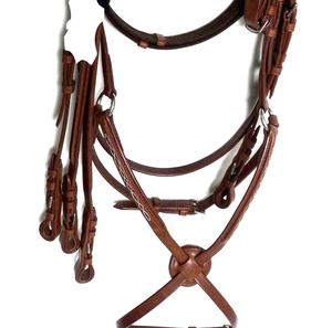 Vente chaude de qualité supérieure en cuir véritable bride à mors Rembourrage souple durable Usine Prix de gros Produits pour chevaux - Product Image 4