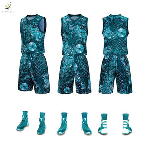 Uniforme de basket-ball à manches courtes, uniforme de sport OEM ODM avec Logo personnalisé, dernier Design, nouvelle collection 2022 - Product Image 2