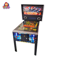 Borne d'arcade de flipper virtuel vintage 4K 49 pouces avec flipper automatique et lanceur, jeux à monnayeur à vendre