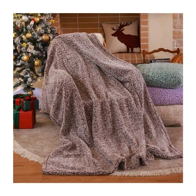 Drop Shipping verfügbar Branded Wholesale Designer Einzigartiges Winter Chunky Modell 100% Bio-Baumwolle GOTS Certified Throw Blankets