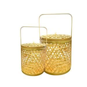 Panier-cadeau élégant en BAMBOU Idéal pour les mariages, les festivals, la décoration intérieure Emballage artisanal pour les cadeaux de spa et cosmétiques - Product Image 1