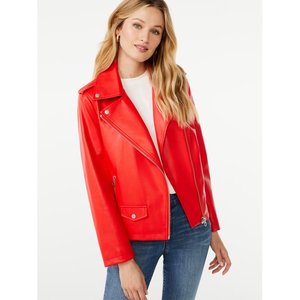 Chaqueta de cuero pesado cómoda clásica personalizada para mujer, decoración bordada de manga larga de buena calidad, último diseño - Product Image 4
