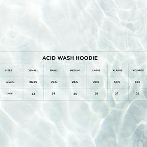 Venta caliente hecho a medida 400 GSM 100% algodón Invierno en Blanco cielo Color ácido lavado pulóver Sudadera con capucha con bolsillo de canguro frontal - Product Image 6