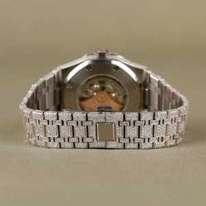 Reloj de diamantes Moissanite de corte redondo antiguo, reloj elegante de Hip Hop, último diseño, reloj único, accesorios para hombres - Product Image 3