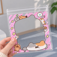 Sac à fermeture éclair en PVC transparent avec logo personnalisé, pochette refermable pour jouets Squishy, jouets à remontée lente, jouets Fidget, rangement et emballage OEM