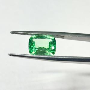 Zafiro Verde Cultivado en Laboratorio, Forma de Cojín, Facetado, Piedras Preciosas Sueltas para Joyería, Proceso de Fusión por Llama, Corindón, 10x14 mm - Product Image 5