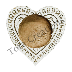 Venta caliente nuevo diseño blanco + marrón hecho a mano de madera portavelas elegante logotipo personalizado bodas Navidad Pascua - Product Image 5