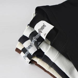 Logo personnalisé de haute qualité 260 GSM 100% coton T-shirt vierge épaule tombante longueur courte Box Fit Oversize Boxy T-shirt pour hommes - Product Image 3