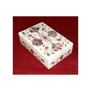 Inlay Work Marble Jewelry <b>Boxes</b> For Buyers In Best Price Beautiful Handmade Customize Work With Colorful Mother Of Pearl - Product Image 1