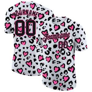 T-shirt unisexe à manches courtes fabriqué en usine sur mesure conception léopard séchage rapide poly coton col rond demi-manches chemise imprimée d'été - Product Image 1