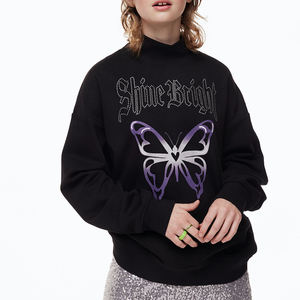 Girls' Winter Gym Fitness Sweatshirt <b>Long</b>-<b>Sleeved</b> <b>White</b> Cotton <b>Cropped</b> Hoodie Puffer <b>Top</b> Solid Style - Product Image 5