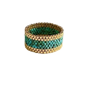 Anillos de cuentas de semillas multicolores más vendidos para mujeres Anillo de cuentas de semillas livianas de fácil uso completamente personalizado - Product Image 1