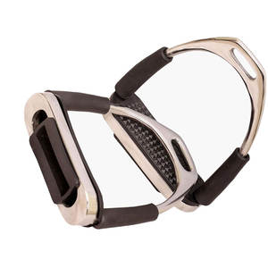 Estribos flexibles pulidos plateados, seguridad para montar a caballo, hierros flexibles, pantalones absorbentes de golpes, estribos flexibles de acero inoxidable - Product Image 6