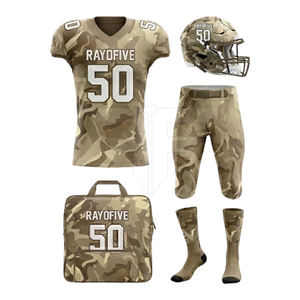 เสื้อฟุตบอลอเมริกันแบบทีมสั่งทำพิเศษ ผ้าตาข่าย แขนสั้น แห้งเร็ว ระบายอากาศดี มีจำนวนสั่งขั้นต่ำน้อย พร้อมอุปกรณ์เสริมสำหรับชุดยูนิฟอร์ม - Product Image 2