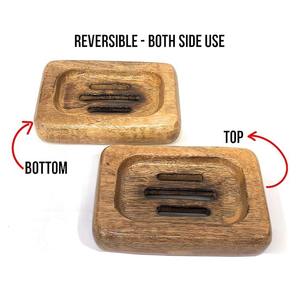 Porte-savon en bois naturel pour salle de bain et cuisine, fabriqué en Inde - Product Image 5