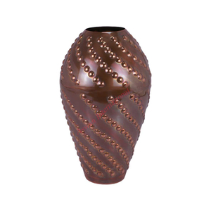 Florero de metal de color antiguo de lujo Estilo de diseño moderno para decoraciones de hogar y fiesta de alta calidad - Product Image 1