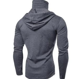 Pull en polyester et coton de haute qualité Sweats à capuche grande taille en coton Sweat à capuche solide avec logo personnalisé Sweats à capuche pour hommes - Product Image 2
