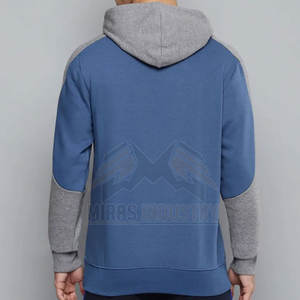 เสื้อฮู้ดสวมหัวผ้าฝ้ายดีไซน์เนอร์สำหรับผู้ชายเข้ารูปน้ำหนักเบาแห้งเร็วเสื้อผ้ายาวสีพื้นย้อมสีทึบ3XL XL - Product Image 2