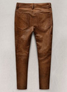 Pantalones de cuero de longitud regular de alta calidad 100%/pantalones de cuero hechos de tela de secado rápido de calidad superior - Product Image 2