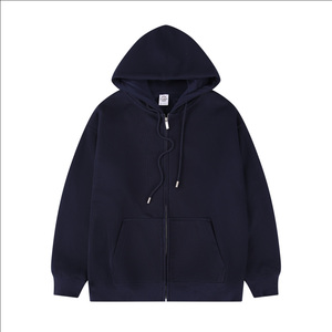 Peso Pesado 600g Mi mixto zorro plateado terciopelo cremallera Sudadera con capucha multicolor para hombres y mujeres para usar - Product Image 2