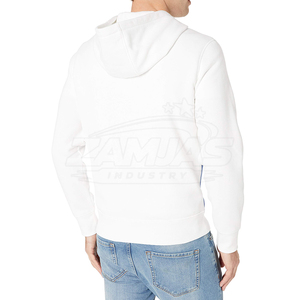 Service OEM, vente en gros, meilleurs designs de sweats à capuche zippés pour hommes, sweats à capuche zippés légers de couleur unie pour hommes - Product Image 3