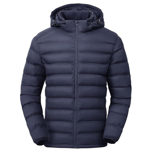 Chaqueta acolchada personalizada a granel para hombre, cálida, impermeable, ligera, aislada, para invierno, moda al por mayor, proveedor OEM - Product Image 1