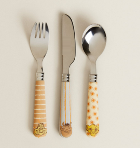 Flatware kim loại Bộ đồ ăn mới nhất thiết kế tay sơn xử lý muỗng nĩa dao kéo nhà bếp dao kéo đồ ăn dao muỗng nĩa - Product Image 1