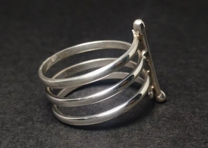 แหวนวงเกลียวหลายชั้นแหวนหนาๆสำหรับผู้หญิงเครื่องประดับแฟชั่นขายส่งแหวนเงินสเตอร์ลิงสำหรับเด็กผู้หญิง - Product Image 3