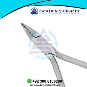 คีมจัดฟันจมูกกลมยาวปลายโค้งมนเหมาะสำหรับการจัดฟันและแถบ | ชุดทันตกรรมเครื่องมือผ่าตัด - Product Image 4