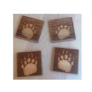 Posavasos de madera personalizados de fábrica, posavasos de madera personalizado y posavasos de diseño de pájaros, nuevo diseño - Product Image 3