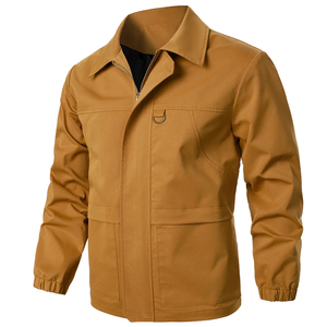 Veste décontractée pour hommes pour usage quotidien Fermeture à glissière de couleur unie Coupe-vent pour les sports de plein air et le bureau de rue Teinte unie - Product Image 4