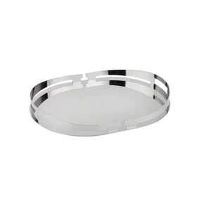 Attractive Design Stainless Steel Serving Tray For Kitchenware Accessories Silver And Gold Color <b>Dessert</b> Chocolate Tray - Product Image 3