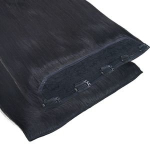 hair clip big layer hair extensions natural color straight remy hair or human hair 100% single drawn - Product Image 6