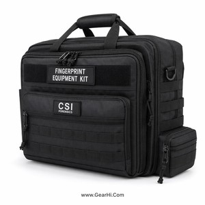 Kit de terrain pour empreintes digitales et traces latentes, en Nylon Cordura 1000D, avec bande de levage de poudre CSI et pack de traitement pour la scène de crime - Product Image 2