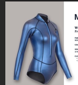 Trajes de Neopreno Transpirables de 3 mm de Spandex/Nailon para Mujer, con Cremallera Trasera Corta, Estampados, para Snorkel, Buceo, Natación, Kayak, Kitesurf y Surf - Product Image 5