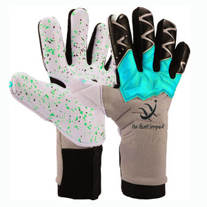 Nouveaux gants de gardien de but professionnels avec Latex allemand de football lisse Latex de 4mm d'épaisseur avec bout des doigts pour des performances optimales - Product Image 1