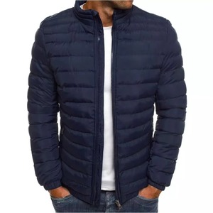 Hot <b>Sale</b> Men's Winter Custom Made Logo Bomber Puffer Jacket <b>for</b> Man Winter Plus Size Jacket with Stand Collar Quality - Product Image 2