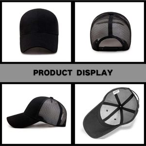 Short Brim Baseball <b>Cap</b>, Adjustable <b>Plain</b> Short Brim Workout Hat Fishing Hat Athletics Trucker Hat Mesh - Product Image 2