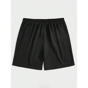 Customized Logo 100% Polyester Boys' Short Casual Quick Dry Lightweight Goth Men Mouth Print <b>Drawstring</b> Waist Shorts - Product Image 6