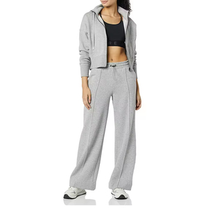 Sudadera Corta con Capucha Casual para Mujer, 100% Algodón, Top Corto Deportivo con Logo Estampado Frontal, Estilo Urbano, Anti-Pilling para Invierno - Product Image 5