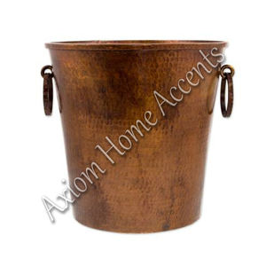 Cubo para Hielo de Acero Inoxidable Pulido Surtido con Pared Exterior Martillada y Asa Redonda para Uso en Bares y Hogares de AXIOM HOME ACCENT - Product Image 4