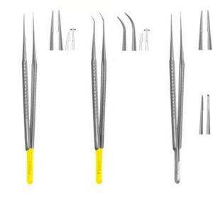 Juego de Microfórceps Dentales PISSCO, 3 Piezas, Microfórceps Quirúrgicos Dentales, Microfórceps de Acero Inoxidable para Tejidos - Product Image 1