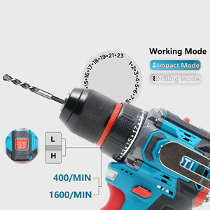 Set Trapano Elettrico Senza Fili BIYOTI 16.8V, Kit Combo di Utensili Elettrici con <span class=keywords><strong>Avvitatore</strong></span> a Impatto Brushless e Batteria - Product Image 6