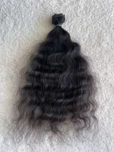 Extensions de cheveux Remy de qualité supérieure, cheveux indiens du sud, à fixer avec des bandes, directement de l'usine, cheveux humains bruts non traités, de qualité supérieure, doux et naturels, 100g - Product Image 2