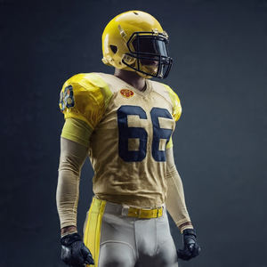 Uniformes de football américain, maillot de football à col en V, haut de football américain, pantalon américain unisexe, uniforme de football américain personnalisé - Product Image 6