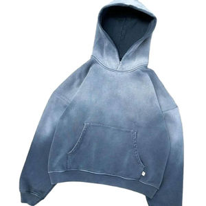 Sudaderas con capucha de invierno para hombre de peso pesado: elegante jersey de lana de poliéster/algodón con bolsillo delantero | Ajuste regular cómodo - Product Image 1